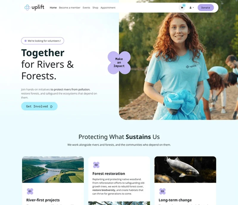 Screenshot der Odoo-App Website